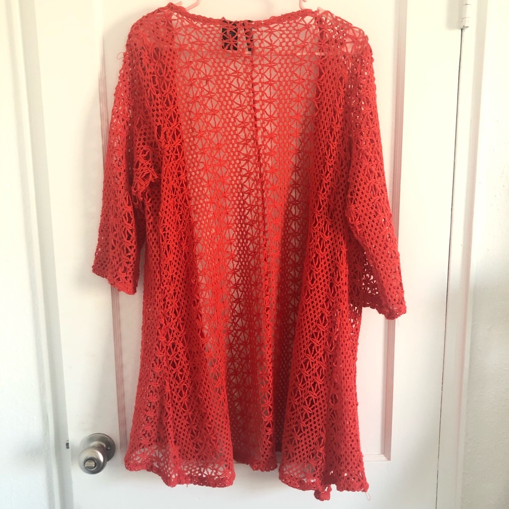 New Directions knit cover up - Picture 2 of 6